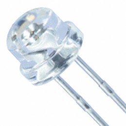 10 pcs : XLM2DG169W - LED GREEN CLEAR 5MM ROUND T/H