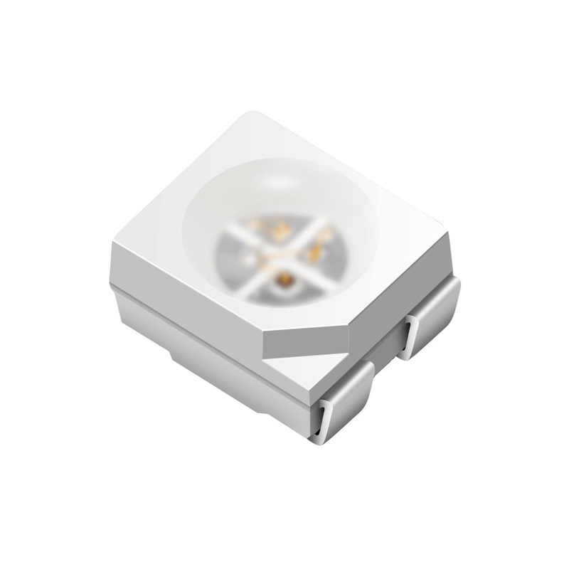 10 pcs : XZM2CRKM2DGFBB45SCCB - LED RGB CLEAR 4PLCC SMD