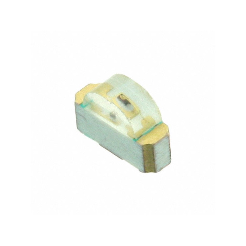 10 pcs : 5972501607F - LED GREEN CLEAR 1208 SMD R/A