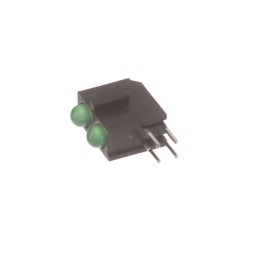 10 pcs : H200CGDL - LED CBI 3MM BI-LVL GREEN DIFF RA