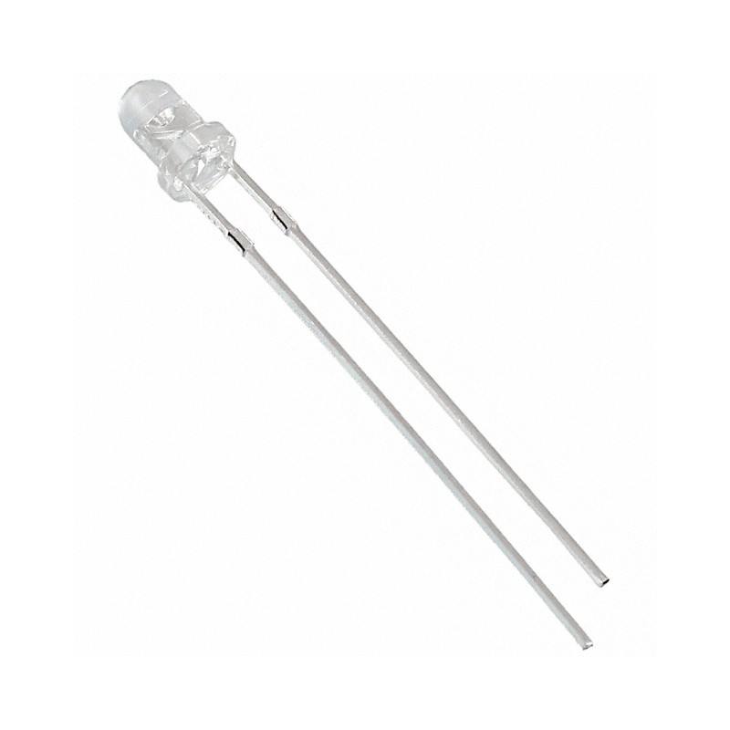 10 pcs : VAOL-3LWY4 - LED WHITE CLEAR T/H