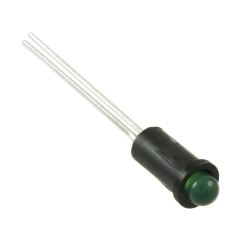 10 pcs : 5580201001F - LED PANEL IND GRN DIFF SNAP-IN