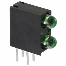 10 pcs : 5532222F - LED CBI 3MM BI-LVL GRN RA