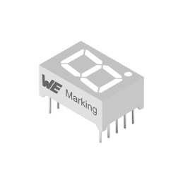 10 pcs : 157142V12703 - WL-T7DS 7 SEGMENTS DISPLAY THT S