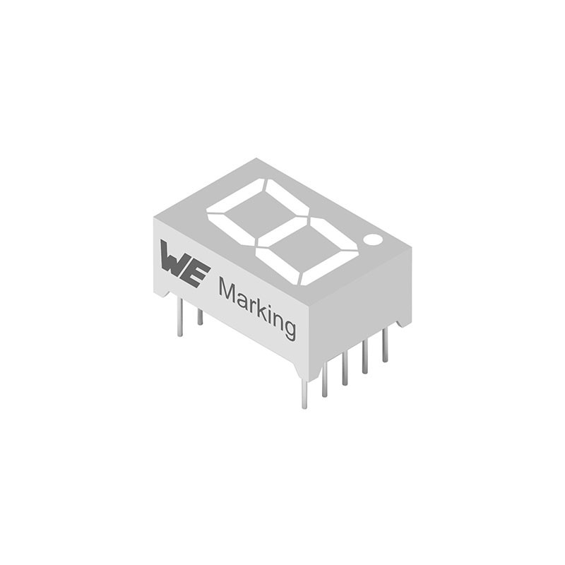 10 pcs : 157142V12703 - WL-T7DS 7 SEGMENTS DISPLAY THT S