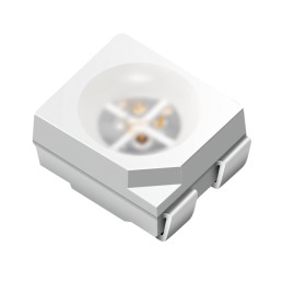 10 pcs : XZMECBDDG45S - LED RGB CLEAR 4PLCC SMD