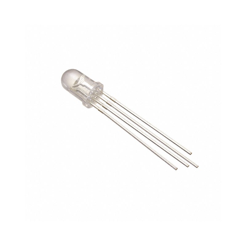 10 pcs : QBL8RGB25C0 - LED RGB CLEAR T-1 3/4 T/H