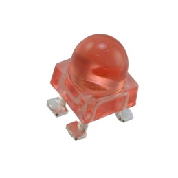 10 pcs : ALMD-EG3D-WY002 - LED RED CLEAR ROUND SMD