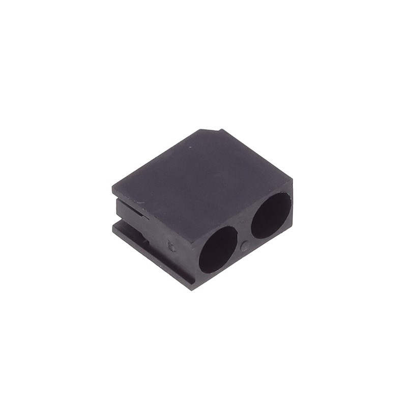 10 pcs : H-201C-1 - LED HOLDER RA 3MM 2LD NYL BK