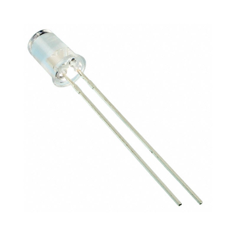 10 pcs : HLMP-DB25-B0000 - LED BLUE CLEAR T-1 3/4 T/H