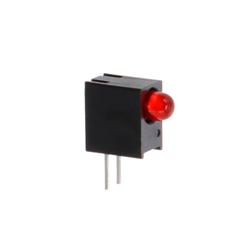 10 pcs : 5511107801F - LED CBI 3MM RED DIFF .200 RA