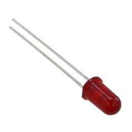 10 pcs : 5219320F - LED RED DIFFUSED 5MM T/H