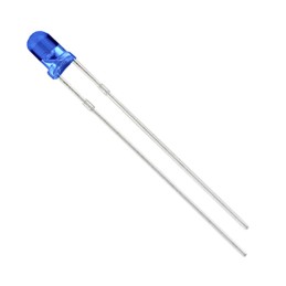 10 pcs : LTH3MM12VFR4600 - LED BLUE CLEAR T-1 T/H