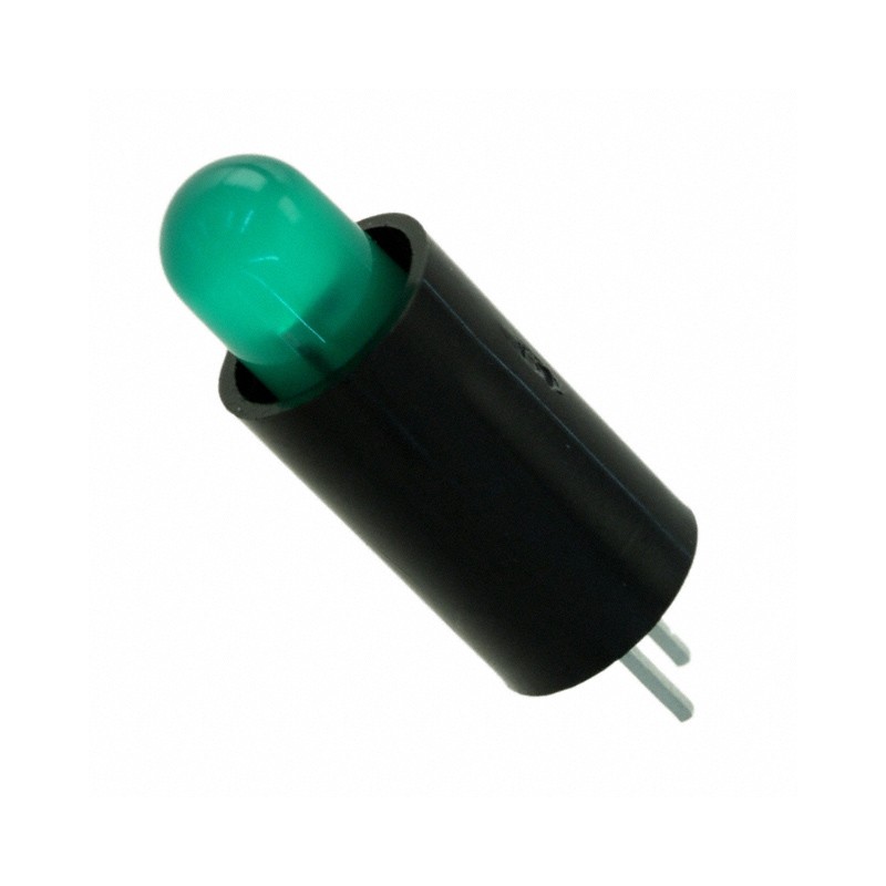 10 pcs : 5612201070F - LED CBI 5MM GRN TH PC MNT