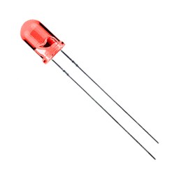 10 pcs : LTH5MM12VFR4100 - LED RED CLEAR T-1 3/4 T/H