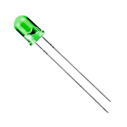 10 pcs : LTH5MM12VFR4500 - LED GREEN CLEAR T-1 3/4 T/H