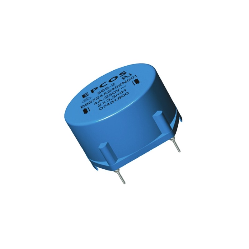 1 pcs - EPCOS 27 mH ±30% Ferrite Power Line Choke, 1.4A Idc, 460mΩ Rdc 250 V ac, B82721A