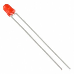 10 pcs : 5219324F - LED RED DIFFUSED 3MM T/H