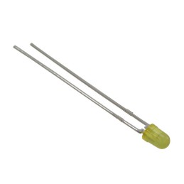 10 pcs : 5219325F - LED YELLOW DIFFUSED 3MM T/H