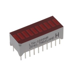 10 pcs : LTA-1000HR - LED CBI 5.08X1.78MM 10SEG R VERT
