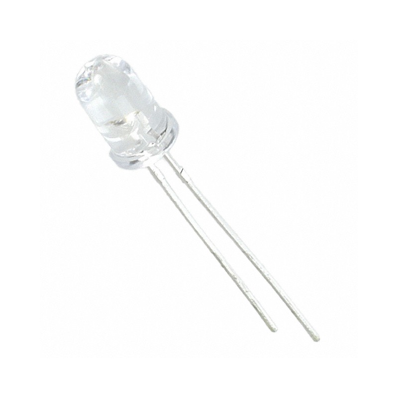 10 pcs : HLMP-CM2H-130DD - LED GREEN CLEAR T-1 3/4 T/H