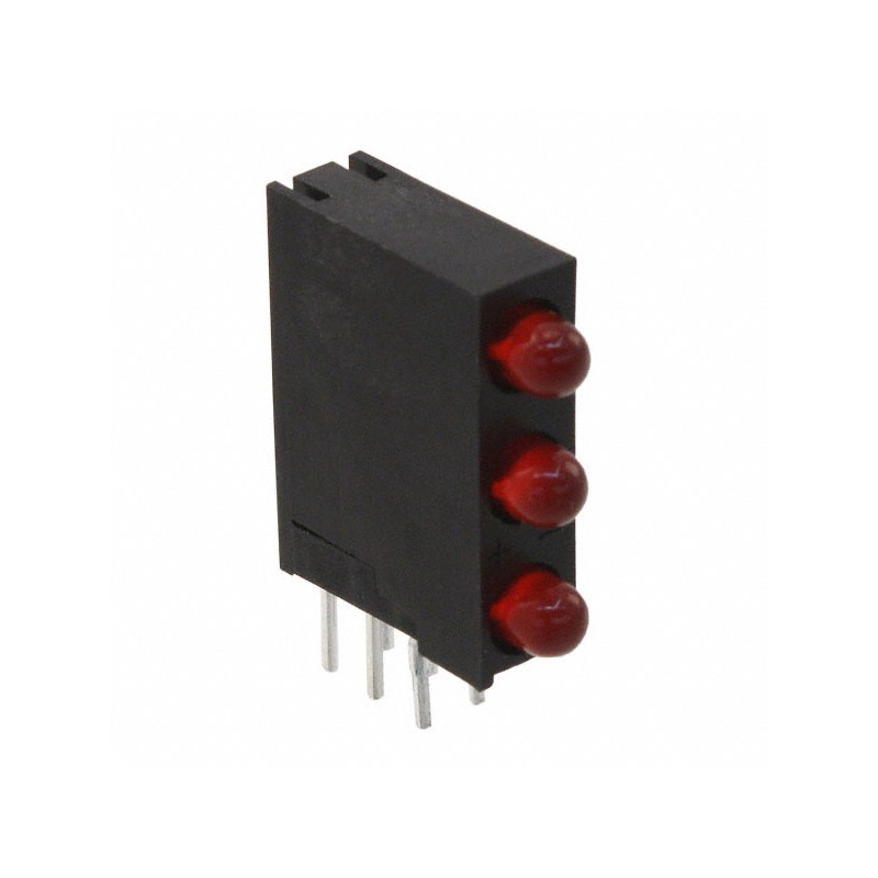 10 pcs : WP934SA/3ID - LED CBI 3MM 3X1 RED RA