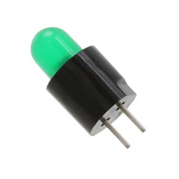 10 pcs : 5612201050F - LED CBI 5MM GRN TH PC MNT