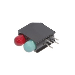 10 pcs : 5520912F - LED CBI 5MM BI-LVL GRN/RED RA