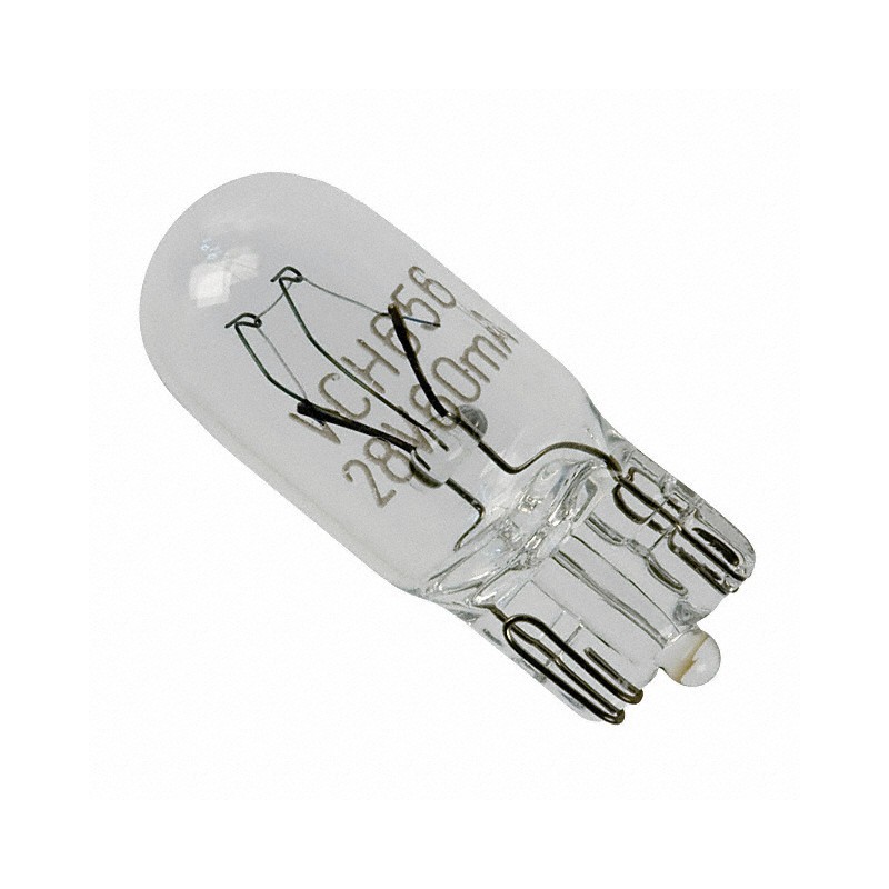 10 pcs : 656 - LAMP INCAND RT-3.25 WEDGE 28V