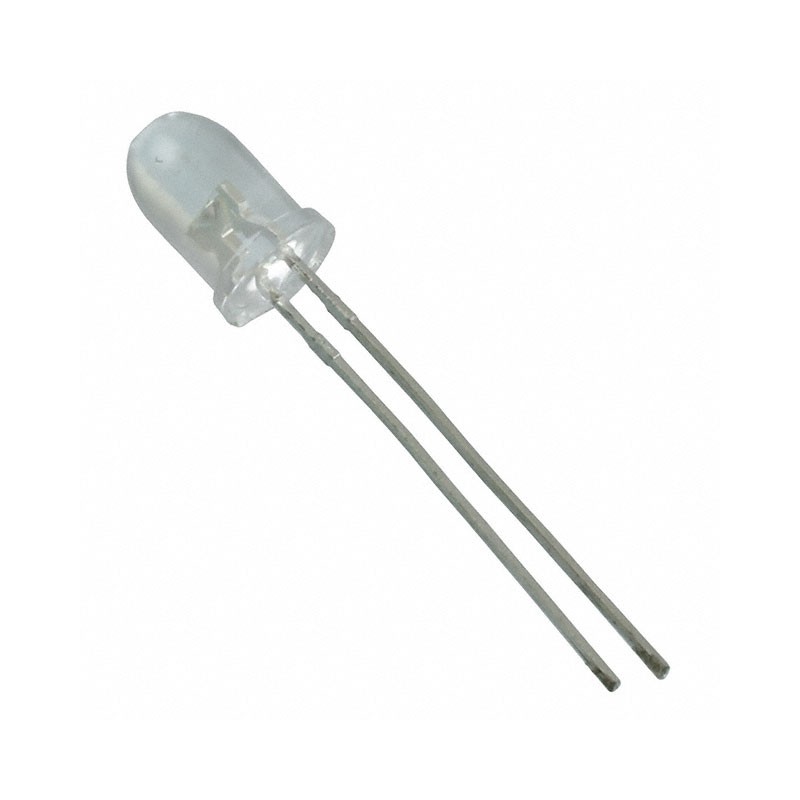 10 pcs : HLMP-CM1A-56000 - LED GREEN CLEAR T-1 3/4 T/H