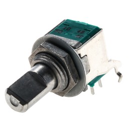 1 pcs - Alps Alpine 100kΩ Rotary Potentiometer 2-Gang Through Hole, RK09L1220A1B