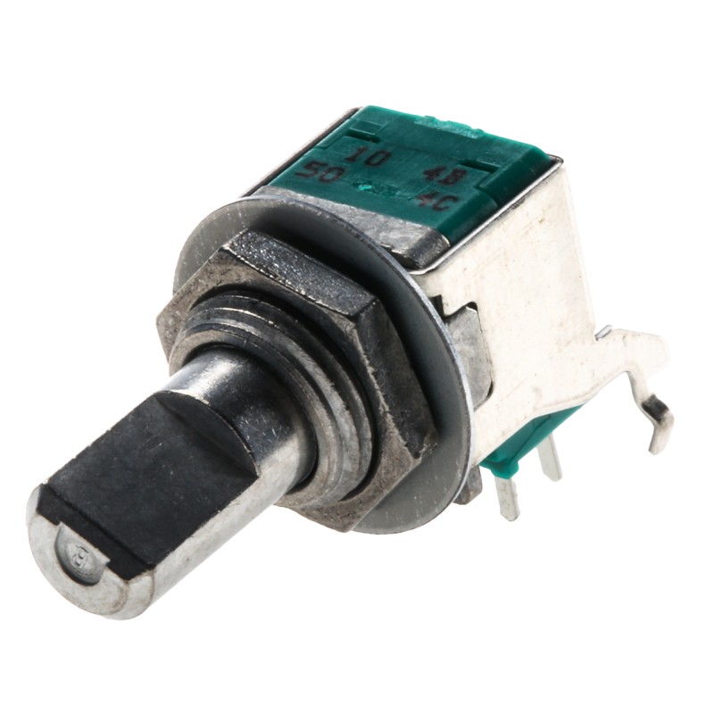 1 pcs - Alps Alpine 100kΩ Rotary Potentiometer 2-Gang Through Hole, RK09L1220A1B