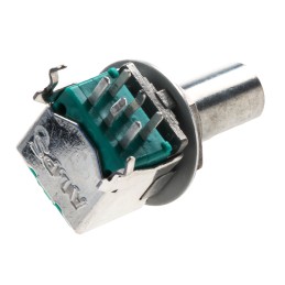 1 pcs - Alps Alpine 100kΩ Rotary Potentiometer 2-Gang Through Hole, RK09L1220A1B