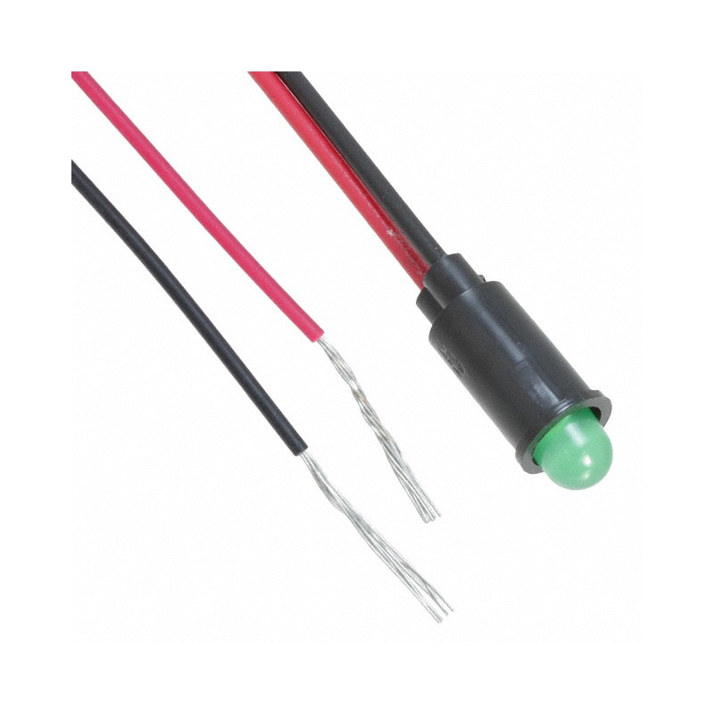 10 pcs : 5592201003F - LED PANEL GRN DIFF 2.1V SNAP 6'L