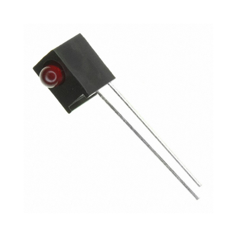 10 pcs : HLMP-1301-E00A1 - LED CBI 3MM RED RA HSG