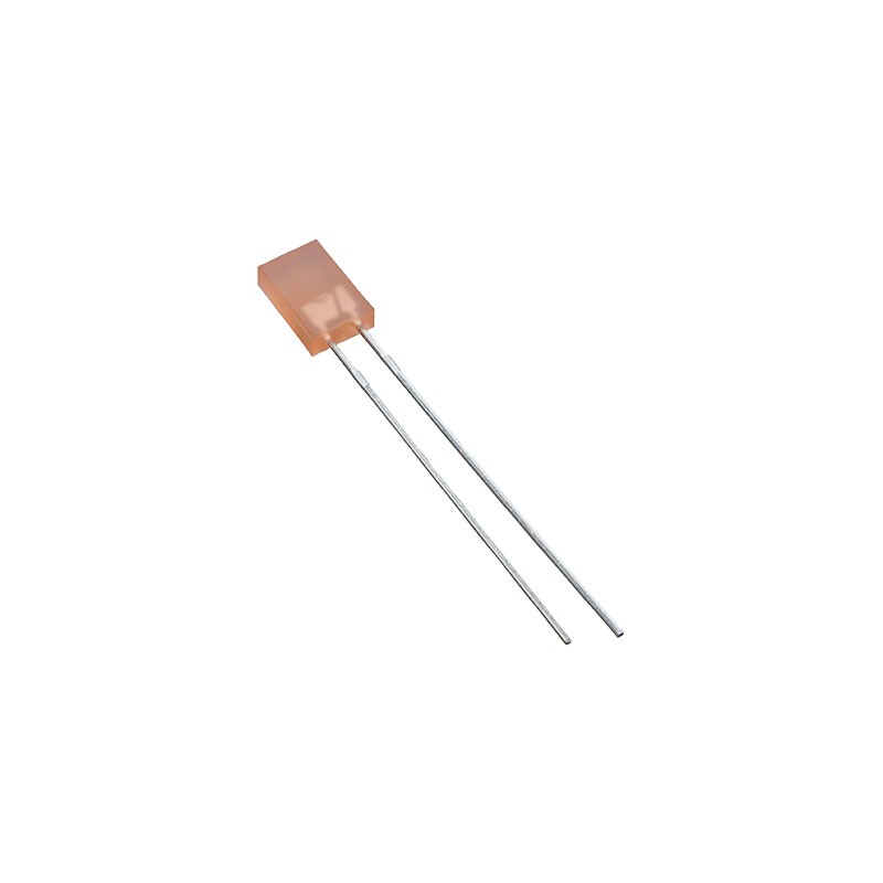 10 pcs : HLMP-S400 - LED ORANGE DIFF RECT 2MMX5MM T/H