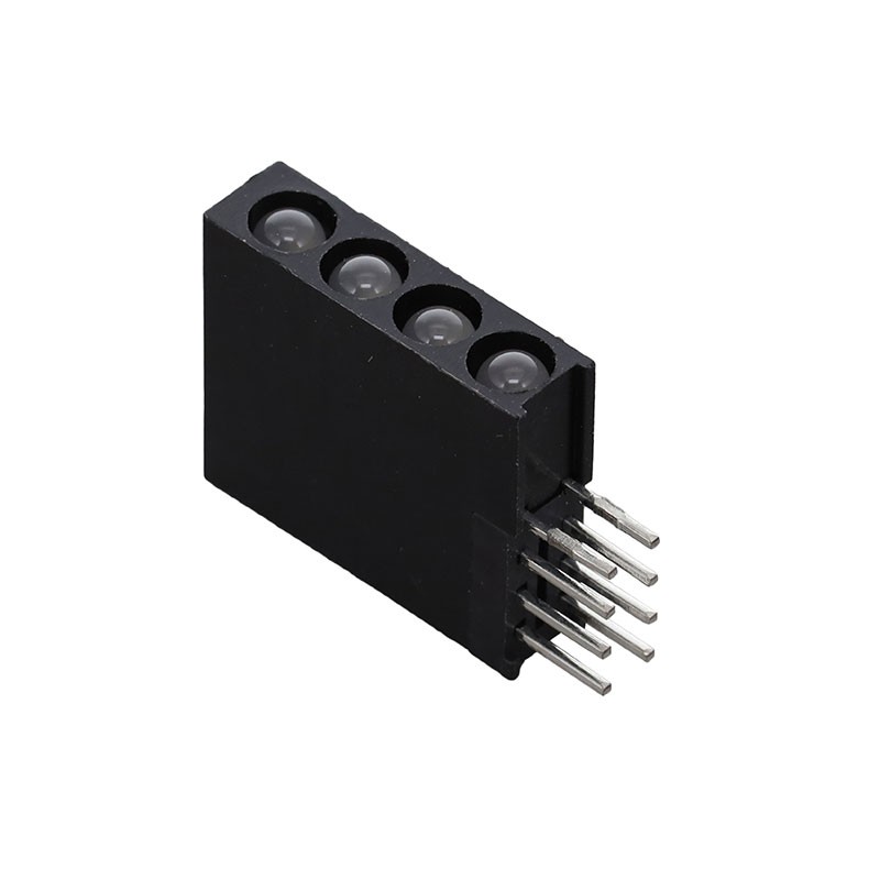 10 pcs : H455CBC - LED CBI 3MM QUAD GRN/RED DIFF