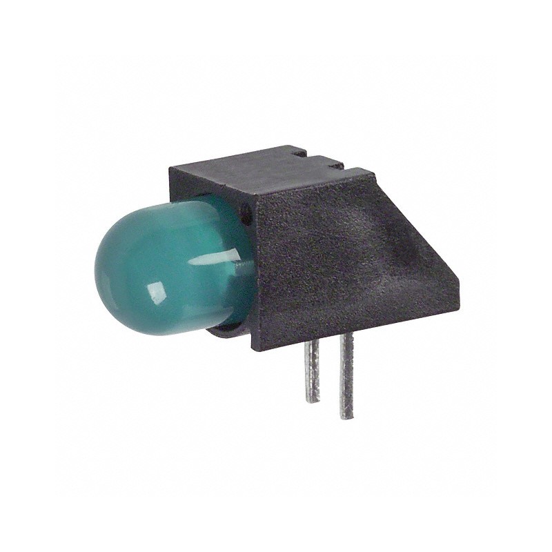 10 pcs : 5501307F - LED CBI 5MM GRN RA PC MNT