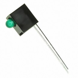 10 pcs : HLMP-1503-C00A1 - LED CBI 3MM GREEN DIFF RA