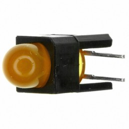 10 pcs : HLMP-3401-E00B2 - LED CBI 5MM YELLOW RA HOUSING