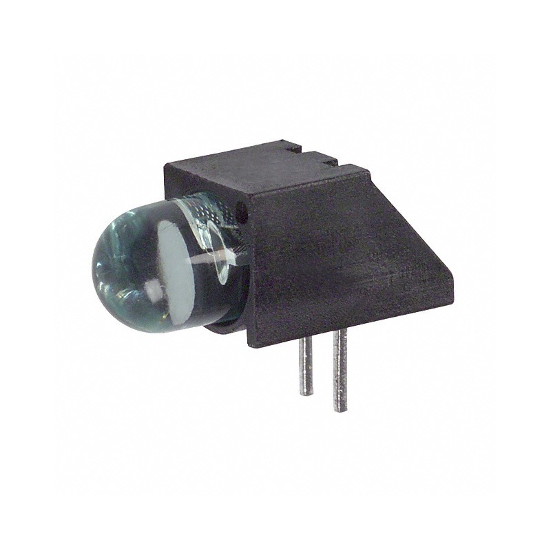 10 pcs : 5505607F - LED CBI 5MM GREEN RA PC MNT