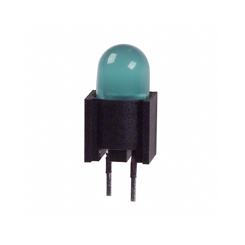 10 pcs : 5501304F - LED CBI 5MM GRN TH PC MNT