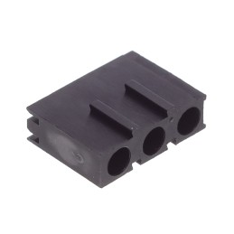 10 pcs : H-310C - LED HOLDER RA 3MM 2LD NYL BK