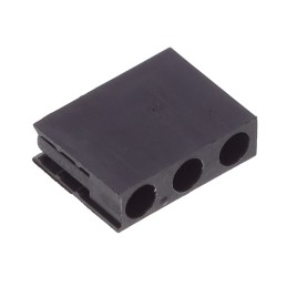 10 pcs : H-311C - LED HOLDER RA 3MM 2LD NYL BK