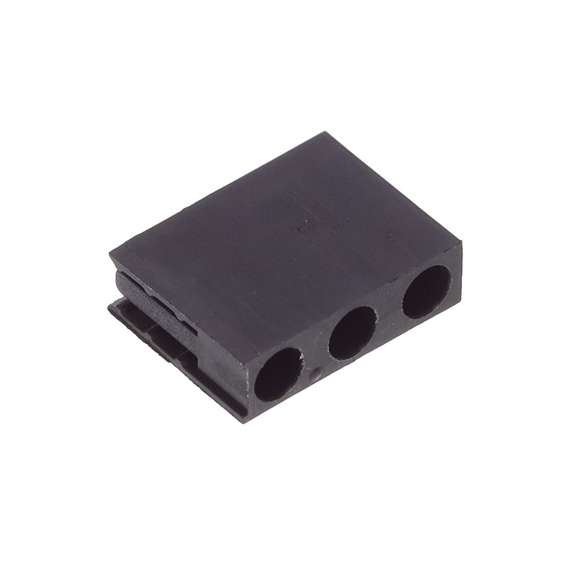 10 pcs : H-311C - LED HOLDER RA 3MM 2LD NYL BK