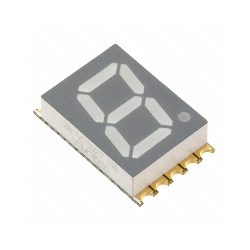 10 pcs : VDMO10C0 - DISPLAY 7SEG 0.39' SGL ORG 10SMD