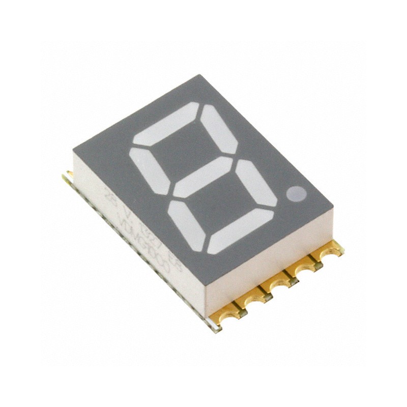 10 pcs : VDMG10C0 - DISPLAY 7SEG 0.39' SGL GRN 10SMD