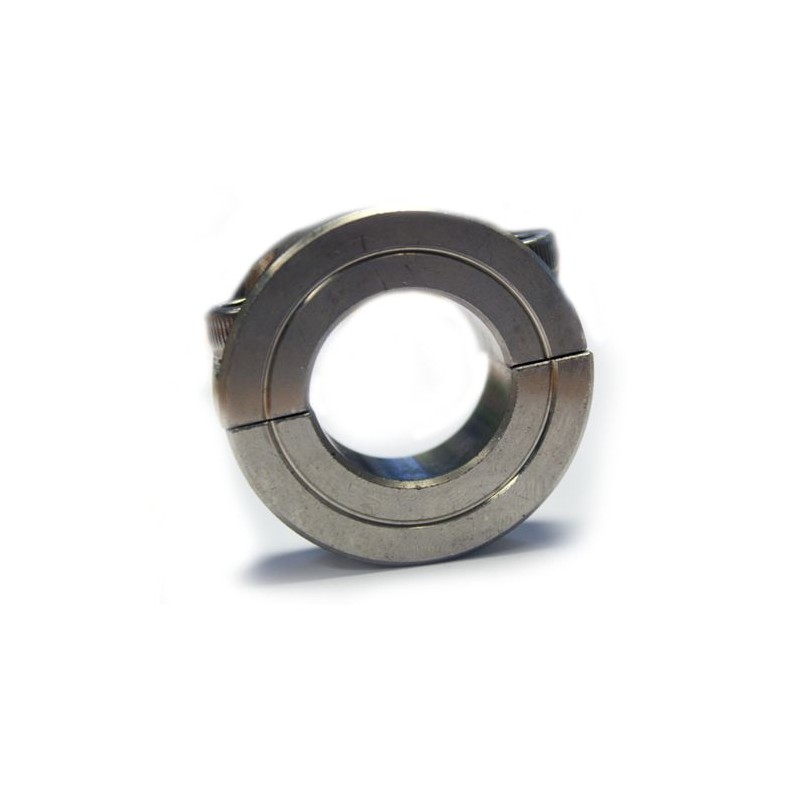 1 pcs - RS PRO Shaft Collar Two Piece Set Screw, Bore 12mm, OD 28mm, W 11mm, Stainless Steel