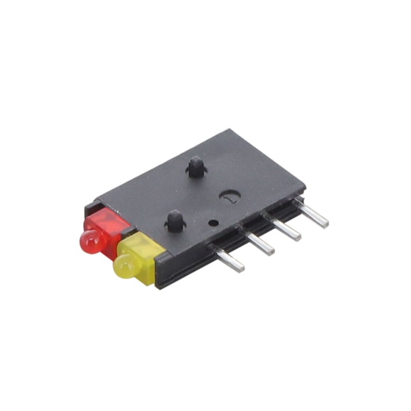10 pcs : 5710113100F - LED CBI 2MM BI-LVL RED/YLW RA