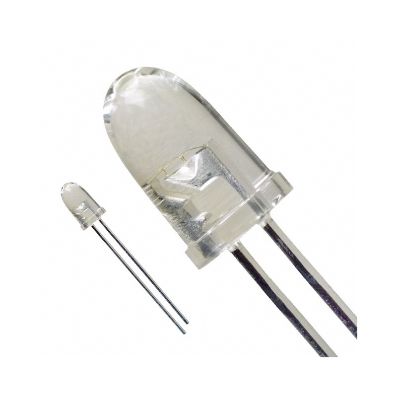 10 pcs : SSL-LX5093XUWC - LED WHITE CLEAR T-1 3/4 T/H